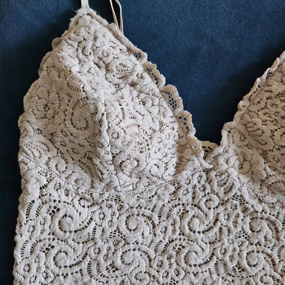 wishlist lace beige bralette size small - Picture 2 of 4